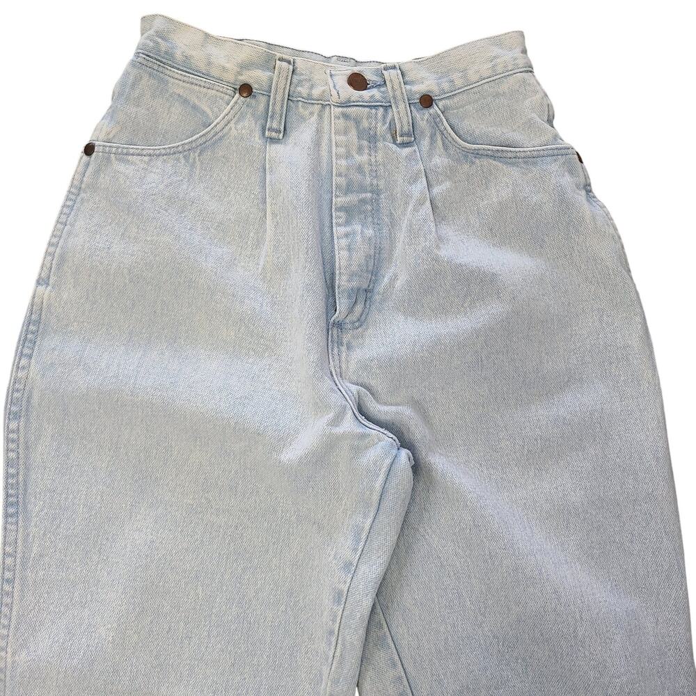 VTG Wrangler Riata Womens Size 7/8 x 34 Taper Cowboy Western Bareback Denim - Picture 6 of 13